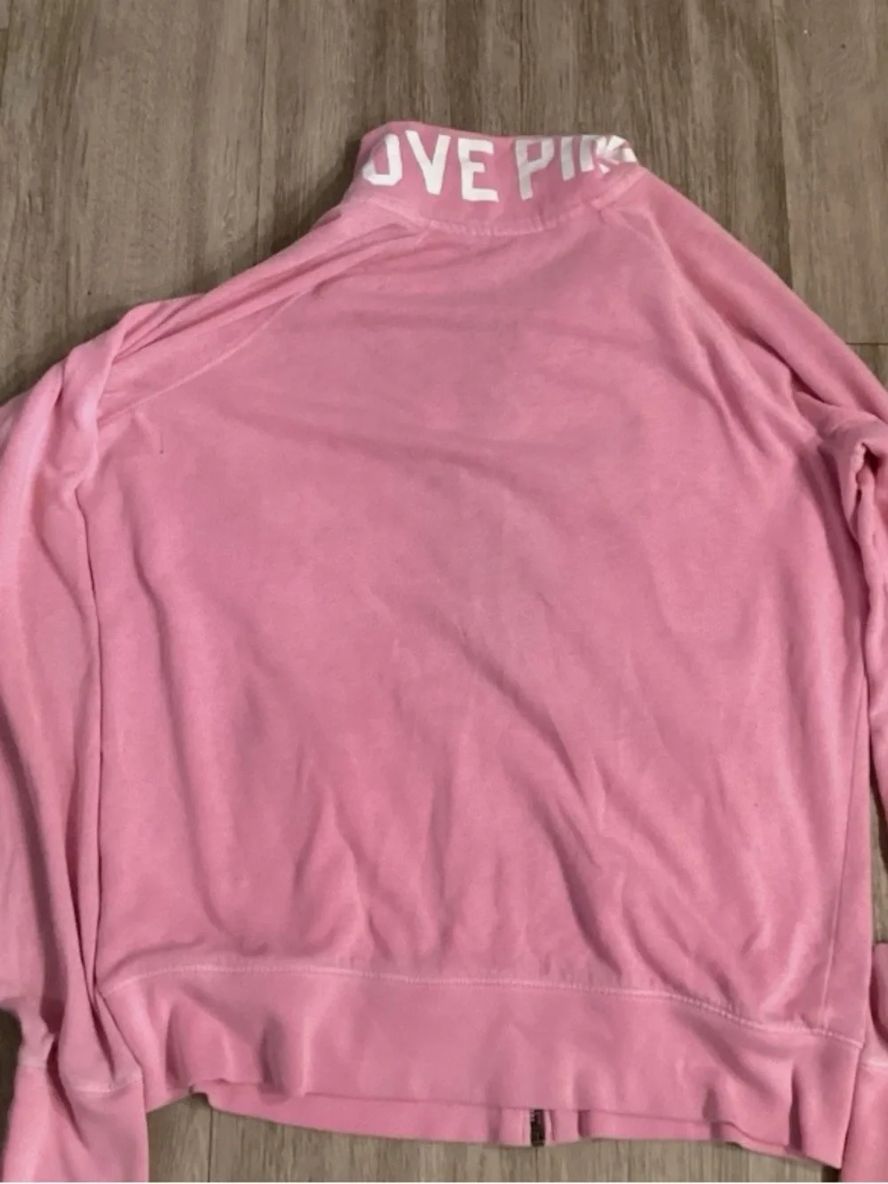 PINK Victoria's Secret Girls' Pink Zip-Up Jacket with 1986 Front Print
